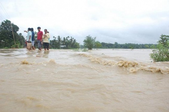 Floods create havoc in different parts of Tripura   